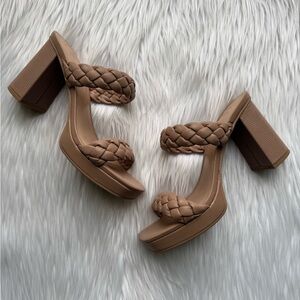 a new day Tiana Braided Double-Strap Platform Sandals